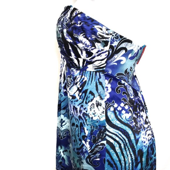 Cache Silk Strapless Dress Size 14 - Picture 8 of 12